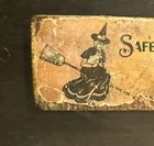 Rare Antique 1918 Wood Willett    S  10 Safety Cracker Halloween Noise Maker Witch