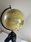 Decorative 16 5    Tall World Globe Resin Base Antique Style
