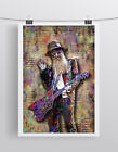Zz Top Billy Gibbons 20x30inch Poster Artwork  Zz Top Tribute Free Shipping