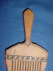 Vintage Soloman Island Carved Wood Hair Comb Tribal Art Oceania