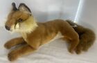 Hansa Lying Red Fox Life Like Realistic Plush Stuffed Animal 2015 Nwot 13     tail