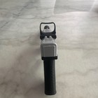 Replica Tactical Pistol Silver Black With Removable Suppressor And Sight  Prop