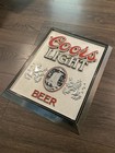Vintage 1986 Coors Light Beer Plastic Bar Sign 18x13 5    Silver Bullet  read