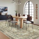 Vintage Distressed 8x10 Area Rug Large Floral Rug For Living Room  Non Slip Stai