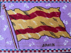 Vintage Spain Flag Cigarette Tobacco Large Flannel Felt Blanket 8   C 1910