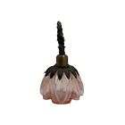 Vintage Stylebuilt Pink Glass Perfume Bottle 5  Ornate Floral Vanity Decor