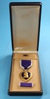 Nice  Ww2 U s  Ph Medal With Wooden Coffin Case   Complete   Unissued