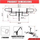 2-bike Hitch Mount Carrier Platform Rack Truck Suv 2   Receiver 200lb Heavy Duty