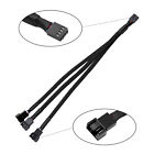 4 Pin 1 To 3 Way Cooling Fan Water Cooler Pwm Splitter Adapter Power Cable Hub M