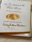 Hillary Rodham Clinton Signed Invitation To White House Book Bill President Jsa