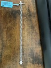 925 Sterling Silver Moissanite Cuban Link Monaco Bracelet 2 01ctw Box