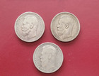 1897 Silver Coin 0 9 Fineness  - Set Of 3