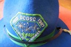Girl Scout Wool Master Hat Troop Leader Vintage Dcgsc 1987 Jubilee Jamboree Blue