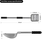 Cat Litter Scoop metal Long Handle Kitty Litter Coop Scooper heavy Duty