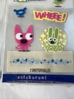 Rare Hoops   Yoyo Sticker Sheet Lot 2 Pkgs Stickeroni Piddles Hallmark Sealed