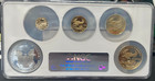 1995-w Silver   Gold Eagles 10th Anniversary 5 Coin Set Ngc Pf 69 70 Ultra G 50