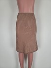 Vintage Formfit Fancy Lace Hem Brown Nylon Half Slip Small Sexy Sissy Made Usa