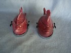 2 Chicken Of The Sea Tuna Fish Baker Salad Server   Lid   Stand  Lot 5 Maroon