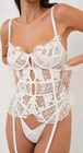 For Love   Lemons Amore Teddy Lingerie Sexy Feminine White Wedding Bodysuit  Xl