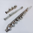 Yamaha  Yfl-221  Flute Nickel Silver Plated With Case Used