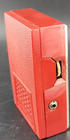 W  Working Video  Red 1960   s Bulova  6 Transistor Am Radio Model 870    tempest   