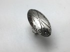 Sterling Silver Concho Dome Ring Size 9 Stamped Oval Native American Indian 7 Gr