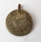 Ancient Antique Small Silver Turkey Muslim Persian Pendant Coin 18mm  