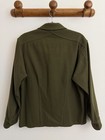 Vintage Military Shirt Mens M Olive Green Og-108 Wool Us Army Korean War 50s