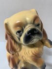 Vintage Pekingese Dog Porcelain Figurine Ornament Hanging 5 5    Made In Japan Guc