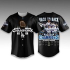 Dodgers Back To Back World Series Champions 2025 Baseball Jersey S-4xl