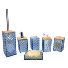 Bathroom Accessory Set  6 Pcs Bathroom Accessories Set  Soap 6pcs Blue