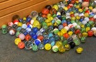 Bulk Lot 250  Colorful Machine Made Glass Marbles Swirl Catseye Mix