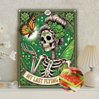 Skull Diamond Art Kits For Adults skeleton Tarot Diamond Painting Kits For Begi 