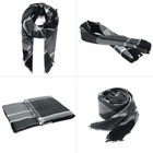 Plaid Blanket Scarf Thick Winter Tartan Chunky Wrap Oversized Shawl Cape