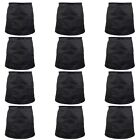 12 Pack Of Half Sized Bistro Aprons  18x30  2 Pockets  Poly cotton  Adjustable