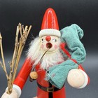 German Santa Smoker Incense Burner Smoking Man Vintage Wooden