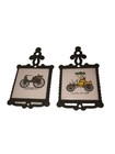 Vintage Cast-iron And Tile Antique Car Trivet Trivets 1895    1898    Fun