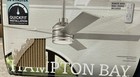 Hampton Bay Ashburrow 52in indoor Brushed Nickel Ceiling Fan Adjust Led W remote
