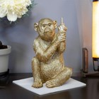 The Enchanted Garden Gold Rude Monkey Figurine Home Decor Animal Ornaments And 