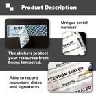 120pcs Total Transfer Tamper Evident Security Warranty Void Seals stickers Hi   