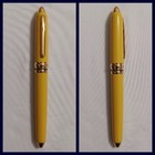 Cool Vintage Colibri Ballpoint Pen Sailor Style Wide Barrel Yellow Twist-2-write