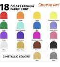 Art Fabric Paint  18 Colors Permanent Soft Fabric Paint In Bottles 60ml 2oz Diy 