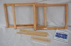 Lot Of 3 Harrisville Designs Lap Loom 12  X 16  Shuttles Shed Sticks Booklet