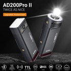 Godox Ad200pro Ii 200w Ttl Pocket Flash Strobe For Canon Sony Nikon Fuji Olympus