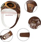 Pistha Pilot Aviator Costume For Kids Aviator Hat With Goggles And Withe Brown