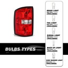 Tail Light Assembly 2014-2018 Gmc Sierra 1500 2500 3500 Hd Halogen Lh