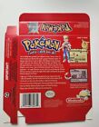 Pokemon Red Game Boy Boxes   Trays Only