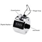 1 4pc 4-digit Number Dual Clicker Golf Hand Tally Counter Metal Handy Convenient
