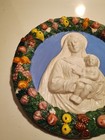 Rare No  167 287 Authentic Italian Majolica Della Robbia Madonna   Child Fruit 