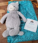 Jellycat Original Bashful Grey Kitten 12  Plush Stuffed Animal New With Bag